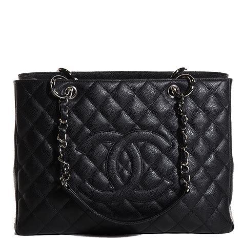 chanel grand caviar shopping tote|CHANEL Caviar Quilted Grand Shopping Tote GST Black.